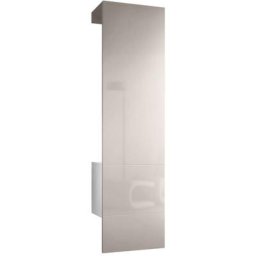Garderobe Meubles d'entrée Carlton Set 5 Blanc - haute brillance & tons naturels - Panneau en Gris