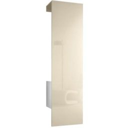 Garderobe Meubles d'entrée Carlton Set 5 Blanc - haute brillance & tons naturels - Panneau