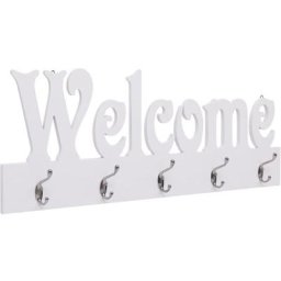 Porte-manteau mural welcome Blanc 74x29,5 cm Vidaxl blanc (bienvenue)