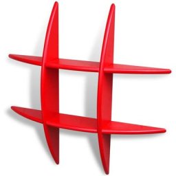 Etagère murale en mdf Rouge pour DVD/Livres Vidaxl Rouge