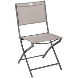 Lot de 4 chaises de jardin pliantes Modula Noisette & Tonka - Hespéride - Noisette / tonka