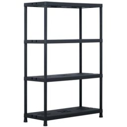 Étagère de rangement Noir 220 kg 90x40x138 cm Plastique vidaXL - N/A