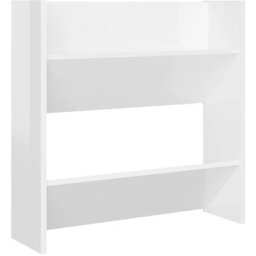 Armoire à chaussure murale 2 pcs Blanc brillant 60x18x60 cm Vidaxl Blanc brillant
