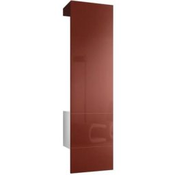 Vladon Garderobe Meubles d'entrée Carlton Set 5 Blanc - haute brillance & tons naturels - Panneau