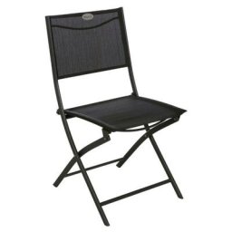 Hesperide - Lot de 4 chaises de jardin pliantes Modula Anthracite & Graphite - Hespéride