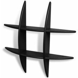 Etagère murale en mdf Noir pour DVD/Livres Vidaxl Noir