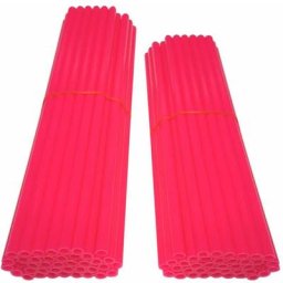76x Couvre rayon roue avant arriere jante tube paille fendue 190mm 210mm vélo cyclomoteur moto