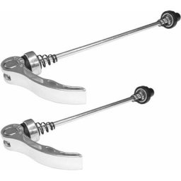 2x Levier blocage rapide vélo roue avant 100mm et arrière 150mm fermeture rapide axe acier levier