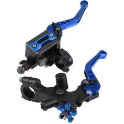 1 paire de leviers universels de réservoir de matre-cylindre d'embrayage de frein de moto 7/8