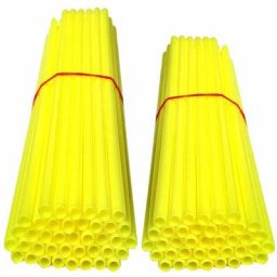76x Couvre rayon roue avant arriere jante tube paille fendue 190mm 210mm vélo cyclomoteur moto