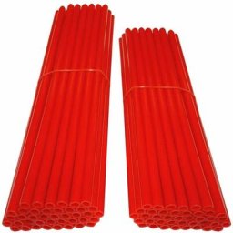 76x Couvre rayon roue avant arriere jante tube paille fendue 190mm 210mm vélo cyclomoteur moto