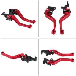 Poignée de Levier de Frein, 1 Paire de Leviers de Frein d'embrayage de Moto en Alliage D'aluminium