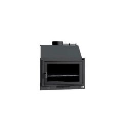 Barbecue bbq foyer à bois 70 cm - Porte en fonte