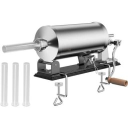 Poussoir à Saucisses Viande 4.8L Machine à Saucisse Remplissage de Saucisse en Acier Inoxydable