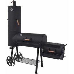 Barbecue au charbon de bois avec étagère inférieure Noir xxl Vidaxl n/a