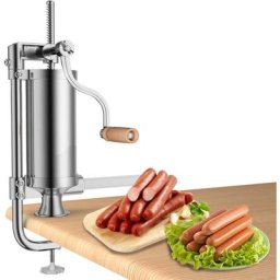 3L Poussoir à Saucisse Machine à saucisses Viande hachée 4xTubes (ø 15/19/22/25 mm) en acier