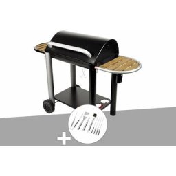 Barbecue charbon Vulcano 3000 Somagic Malette 8 accessoires inox