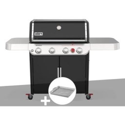 Barbecue à gaz Weber Genesis E-425S avec panier à légumes Crafted - Noir