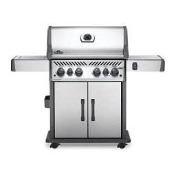 Barbecue à gaz Napoleon Rogue se 525 sib inox 4 brûleurs + Sizzle Zone + brûleur arrière - Inox