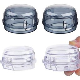 4 Pièces Boutons De Sécurité Pour Enfants Enfant Cuisinière Cache-Boutons à Gaz Couverture Bouton