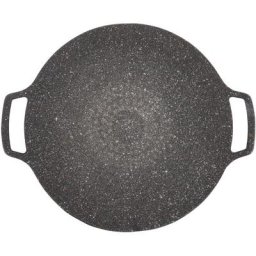 YB - Plaque de barbecue coréen Grill de barbecue Poêle à frire circulaire antiadhésive pour la