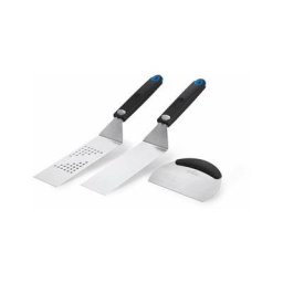 Napoleon - Set 3 ustensiles à plancha: 2 spatules flexibles & un coupe légumes Napoléon