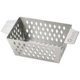 Tepro Garten - Grillkorb hoch s Broche corbeille acier inoxydable