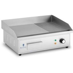 Plancha Électrique Professionnelle Plaque De Cuisson Lisse Rainurée 54x35cm 3kW - Gris, Rose, Noir
