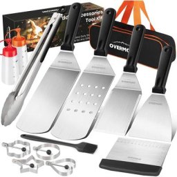 Live House - Spatules pour Barbecue 13 Pièces Ensemble d'Accessoires Plaque Chauffante