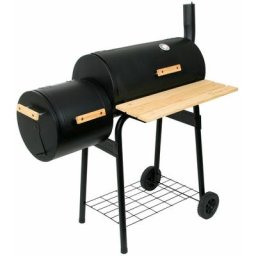 Barbecue Smoker Grill Charbon de bois avec boîte à feu Combinaison bbq Grill Smoker, Barbecue Cart