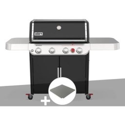 Barbecue à gaz Weber Genesis E-425S avec pierre à pizza Crafted - Noir