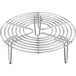 Grille de barbecue Grille en acier inoxydable Support de cuisson Insert à vapeur Grille à gâteaux
