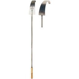 Tisonnier four à bois Professionnel Inox Racloir de cendres 22cm manche 150cm Bellanapoli