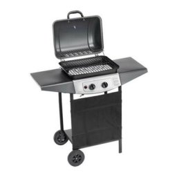 Barbecue à gaz et pierre de lave Double Cooking System OmpaGrill 4936 98x43x h100 cm