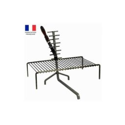 Grille et support Luxy pour cheminée ou barbecue Grand Modèle