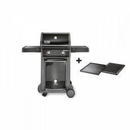 Barbecue Spirit Classic E-210 avec plancha - Acier émaillé - 48 x 12 cm - Noir - Weber