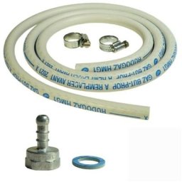 Kit connexion gaz tuyau + adaptateur tétine + raccords pour réchauds et barbecues à gaz