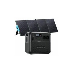 Groupe Electrogène 1800W/1152Wh AC180 Station d'énergie portable avec 1pc PV200 200W panneau