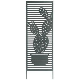 Nortene - Trellis métal décoratif à planter cactus - 0,33 x 1,20 m - Bleu/vert