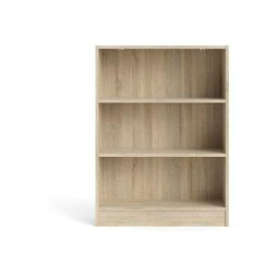 Base Étagère b 2 tablettes de rangement. Imitation chêne. - Naturelle