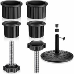 Tumalagia - Ensembles Umbrella Stand Parts avec Vis Parapluie, Vis Parasol Pièces Tube pour Pied de
