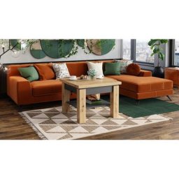 Table basse oreo bois / gris relevable + extensible jusqu' 150 cm