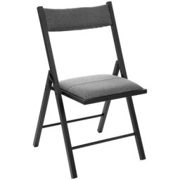5five - Chaise pliante tissu gris chiné - 5 five simply smart - Gris anthracite