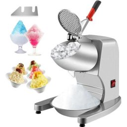 Broyeur a Glace a Double Couteau 300 w Machine a Glace Pilee Commerciale Domestique 1450 Tr / Min