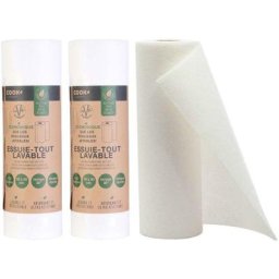 Cook Concept - Essuie-tout réutilisable Eco concept Lot de 3 - Ivoire