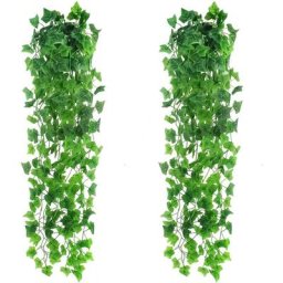 Lot de 2 vignes artificielles à suspendre de 99,1 cm - Lierre artificiel à suspendre - Feuilles de