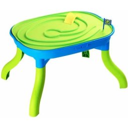 Table à sable et à eau 3 en 1 pour enfants 67,5x52x38 cm pp Vidaxl Bleu
