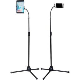 Trépied Tablette Smartphone Portable Support pour Tablettes Téléphones de 4.7-10 Pouces Hauteur