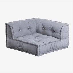 Sklum - Canapé d'Angle Modulable en Coton Dhel Gris pierre - Gris pierre