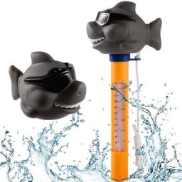 Thermomètre de piscine, thermomètre de piscine avec corde Cartoon thermomètre d'eau pour piscine